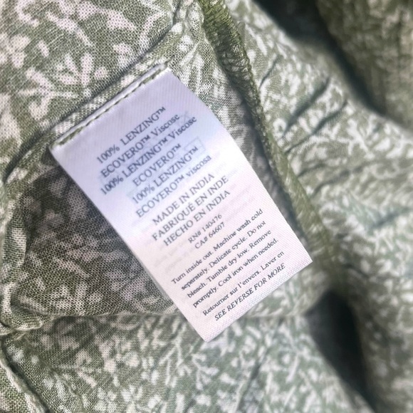 Faherty Sirene Mini Dress Rivertin Ditsy Floral Green NWT size S - Picture 7 of 7